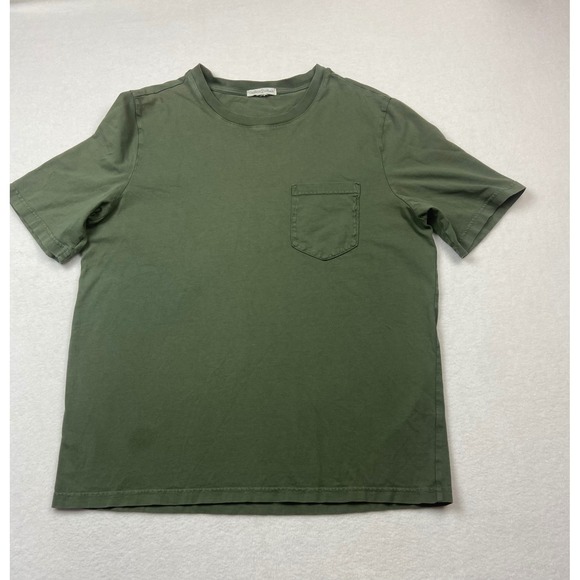 Carbon2Cobalt Men's Green‎ Crew Neck Pocket T-Shirt Size M Garment Dyed Soft - Picture 1 of 4